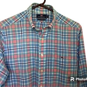 Vineyard Vines Slim Fit Tucker Shirt M 100% Cotton